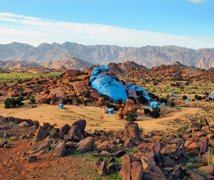 Painted rocks Tafraout Village