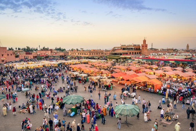 The Djema El-Fna square a place of encounters in Marrakech