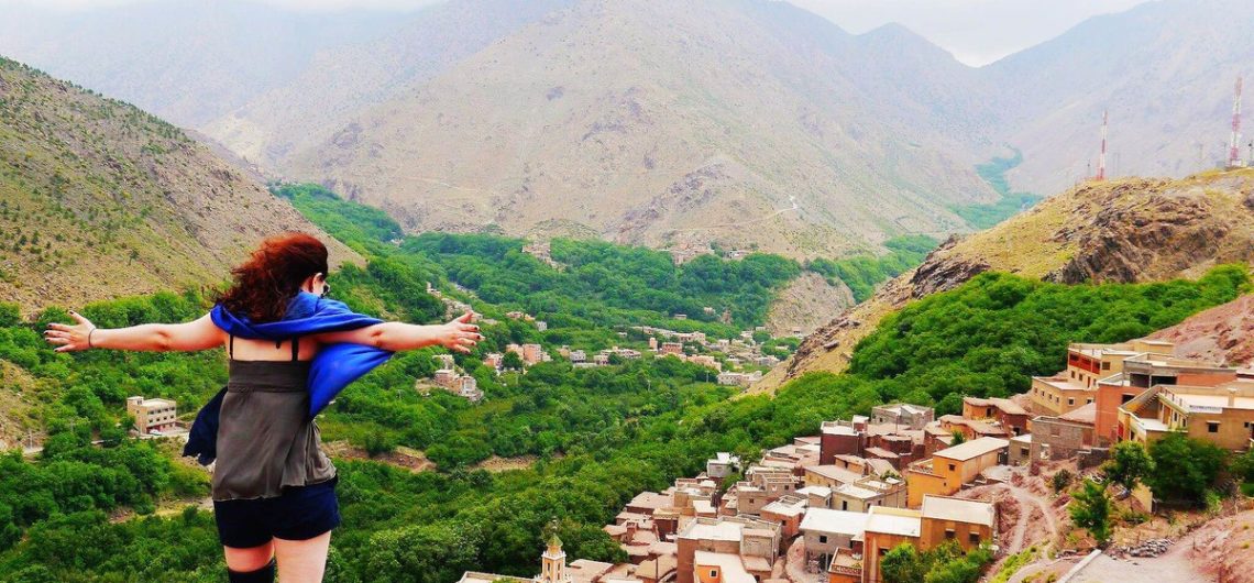 Marrakech, from the top of its mountains